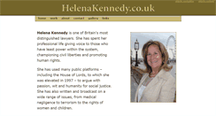 Desktop Screenshot of helenakennedy.co.uk